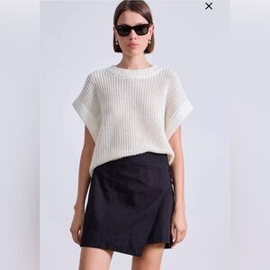 Apiece Apart Linen Cream Knit Sweater